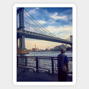 Manhattan Bridge, New York City Sticker